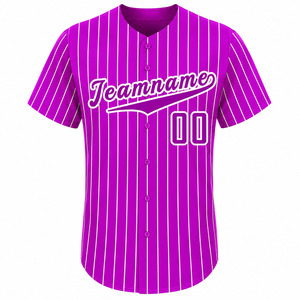 Maillot de baseball rouge personnalisé imprimé par transfert thermique, unisexe, respirant, séchage rapide, col en V, manches courtes, 100 % polyester, personnalisable - Product Image 5