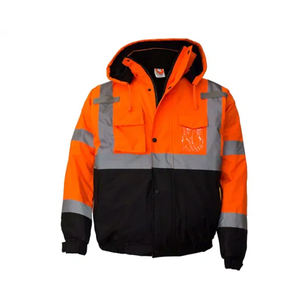 Uniformes de Seguridad con Etiqueta Personalizada, Chaqueta de Trabajo Resistente al Agua y al Viento, de Alta Visibilidad, con Reflectores - Product Image 1