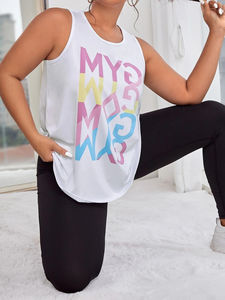 Débardeurs d'hiver pour femmes grandes tailles, nouvelle mode, coupe ajustée, en mélange polyester/coton tissé, devant uni, personnalisables pour le fitness – Meilleures ventes - Product Image 3