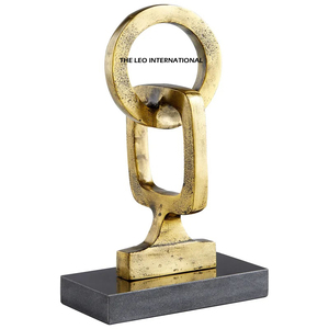 Escultura Decorativa de Alambre de Acero Inoxidable, Ovalada, Curva, Pulida y Brillante, para Decoración de Interiores de Escritorio, Precio de Fábrica - Product Image 2