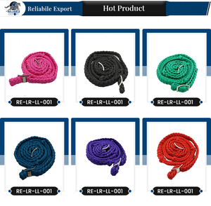 สายบังเหียนม้าแบบแบน พรีเมียม ขนาด 4.6 ฟุต ดีไซน์พื้นฐาน ผลิตจากผ้าฝ้าย/โพลีเอสเตอร์ สำหรับการแข่งขันขี่ม้า ทนทาน สไตล์ตะวันตก สีชมพู - Product Image 4