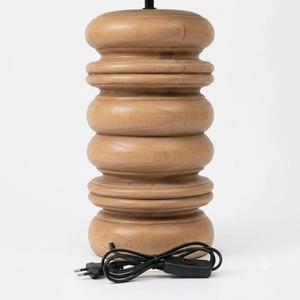 Solid Teak Wood Table Lamp for Hotel Resort Villa Apartment Guest Room Hospitality Interior <b>Decorative</b> <b>Lighting</b> OEM Manufacturer - Product Image 5