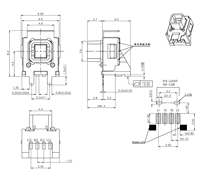 Interrupteur miniature tactile LED SMT 12V 50mA pour le contrôle des appareils électroniques grand public