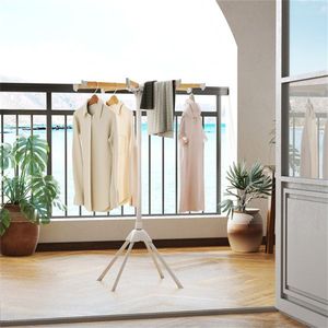Foldable Bamboo Clothes Drying Rack with 40 Hanger Slots Space Saving Indoor <b>Laundry</b> Drying <b>Stand</b> - Product Image 6