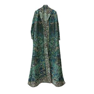 Thobe / Thawb nuevo Abaya/islámico Medio Oriente árabe vestido largo corbata manga murciélago cuello redondo moda elegante vestido Bata - Product Image 1