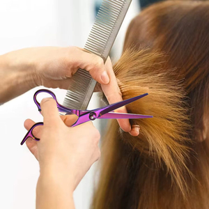 Ciseaux de coiffure professionnels en acier inoxydable, ciseaux de coupe colorés, ciseaux de toilettage, ciseaux de coupe de cheveux de qualité supérieure - Product Image 5