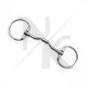 Más Vendido: Bocado de Caballo de Acero Inoxidable Plateado con Anillo Fijo, Doble Articulación, para Ponis y Equitación Profesional, Bocados OEM - Product Image 6