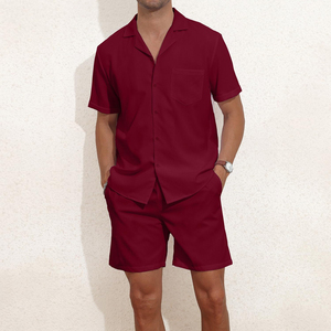High Quality Casual Breathable Elastic Waist Mid Co-ord <b>Set</b> For Men's Daily To Use OutdoorWear Shorts <b>Sets</b> Quick Dry Co-ord <b>Set</b> - Product Image 3