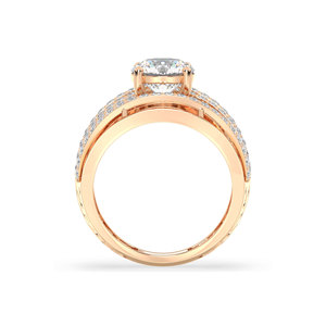 REYES New Arrival IGI Certified HPHT CVD Lab Grown Diamond <b>Statement</b> <b>Ring</b> For Women Wholesale 14K Solid Gold Fine Jewelry - Product Image 6