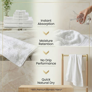 Serviette de Bain en Bambou Tissé Premium Ultra Douce, Très Absorbante, Séchage Rapide, Écologique, Luxe pour la Maison, l'Hôtel et le Spa - Product Image 3