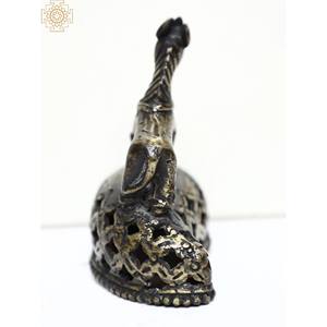 Escultura de ídolo de caballo de latón artesanal, mesa decorativa, pieza de exhibición hecha en India - Product Image 4