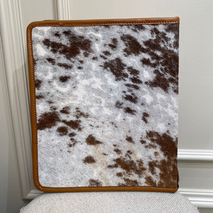 Custom Branded Hand <b>Tooled</b> <b>Leather</b> & Cowhide Portfolio Premium High Quality Document Case Business File Folder Ring Binder Cover - Product Image 5