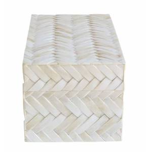 High Quality Handmade Chevron Pattern Bone Inlay <b>Box</b> Bone Decorative Jewelry & <b>Keepsake</b> Storage Organizer <b>Box</b> for Home Decor - Product Image 3