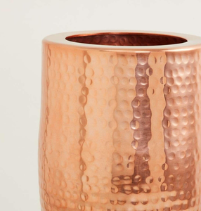 Handcrafted Copper Hammered Table <b>Vase</b> with Elegant Tall Metallic Pot and <b>Unique</b> Texture for Luxury Contemporary Decor - Product Image 5