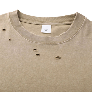 Camiseta de Diseño Personalizado con Estampado POD, 300G, Algodón, Estilo Urbano, Vintage, Lavado Ácido, para Hombre y Mujer - Product Image 5
