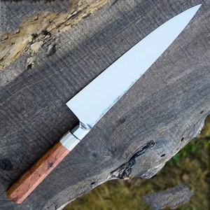Cuchillo de Chef Jexmoo Personalizado Hecho a Mano en Acero al Carbono con Hoja de 8 Pulgadas, Mango Elegante y Funda de Cuero - Regalo para Chef - Product Image 3