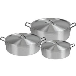 Juego de ollas de metal de diseño moderno, olla redonda para guisar, juego de ollas de hierro fundido - Product Image 2