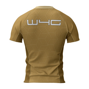 T-shirts pour hommes personnalisés à col rond, manches courtes, coupe ajustée légère, respirants, 100% polyester, extensibles dans quatre directions, écologiques - Product Image 5