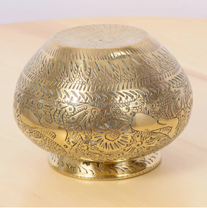 Hand <b>Engraving</b> Detailed Solid Brass Flower <b>Vase</b> Wholesale brass Flower <b>Vase</b> Wedding Decoration Luxury by Azora Industries - Product Image 2