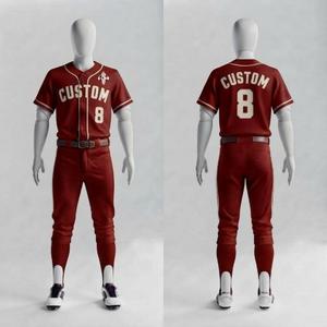 Nuevo Conjunto de Uniforme de Béisbol con Estampado Sublimado para Hombre, 100% Poliéster de Alta Calidad, Manga Corta, por RIVIAN ATLANTIC - Product Image 2