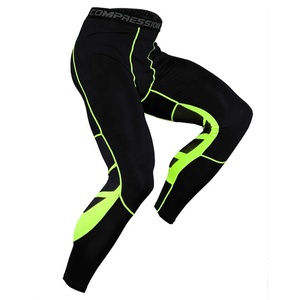 Leggings de sport pour homme à haute élasticité avec logo personnalisé, respirants, séchage rapide, vêtements de sport actifs - Product Image 4
