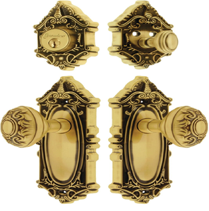 Paire de poignées ovales en laiton pour armoires ou portes, avec textures côtelées horizontales, disponibles à prix de gros - Product Image 3