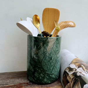 Porte-cuillères et couverts en marbre vert, élégant et raffiné, très demandé pour la cuisine - Product Image 1
