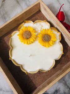 Bougie artisanale de luxe en forme de lotus pour la décoration de la maison |   Bol décoratif pour bougie flottante |   Fournisseur en gros Inde - Product Image 2