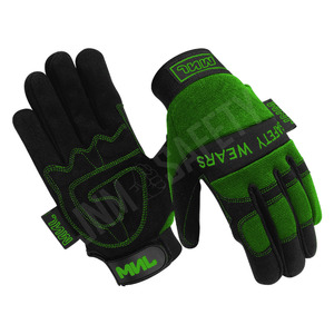 Gants de sécurité Amara en néoprène avec manchette, en cuir synthétique, pour mécaniciens, avec dos laminé en Spandex, protection industrielle des mains - Product Image 2