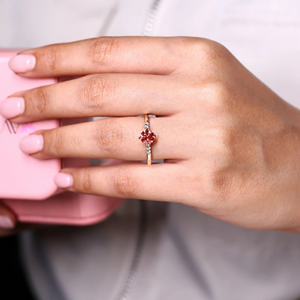 แหวนเพชรทรงกลมสีชมพูในทองคำขาว 1.09 กะรัต เพชรเลี้ยงในห้องปฏิบัติการ แหวนหมั้น แหวนแต่งงาน เครื่องประดับ แหวนทอง 14k แหวนนิรันดร์เคลือบทองคำขาว - Product Image 2