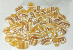 Fabricant professionnel de pierres précieuses, calcite jaune, pierres naturelles en vrac, cabochons facettés, vente en gros, export en vrac, Inde - Product Image 2