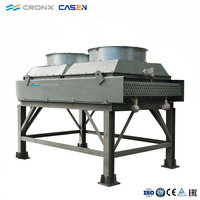 Mini-refroidisseur d'air à économie d'énergie, refroidisseur d'air horizontal, échangeur de chaleur refroidi par air de type V pour le refroidissement industriel