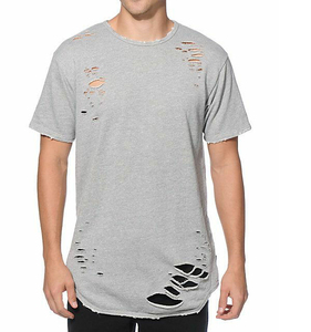 Camiseta de Manga Corta para Hombre, Estilo Casual Urbano, 100% Algodón Ecológico, Cuello Redondo, Rota, de Secado Rápido y Agradable al Tacto - Product Image 3