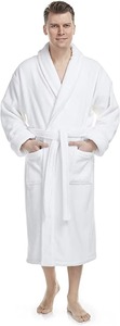 Peignoir de bain pour homme luxueux et confortable en coton éponge 100% à séchage rapide, idéal pour la détente et les longues heures d'hiver - Product Image 3