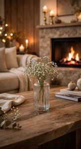 Pot à fleurs en verre côtelé transparent résistant à la chaleur pour la décoration de la maison, Noël et la Saint-Valentin, fait à la main - Product Image 5