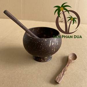 Juego de Tazas de Cáscara de Coco y Cucharas de Madera de Coco al por Mayor |   Combo Natural Hecho a Mano |   Precio Directo de Fábrica - Product Image 2