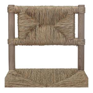 Tabouret de bar en rotin tissé à la main de qualité supérieure avec dossier circulaire et structure naturelle pour café, bar, comptoir de cuisine - Product Image 5