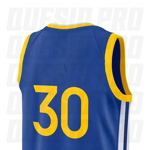 Maillot de basket Golden State 30, col en V, sans manches, respirant, en polyester, unisexe, pour adulte, brodé et imprimé - Product Image 5