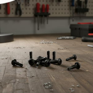 PDC Pan Head <b>Washer</b> Phillips Drive Drill Point Black Coated Carbon Steel Standard Thread Class 4.8/6.8 DIN/ISO Inch Screw Model - Product Image 1