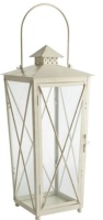 Nouveauté 2026, lanterne carrée en bois et verre, blanche, faite à la main, décoration de Noël pour l'extérieur, lanterne à bougie pour la maison