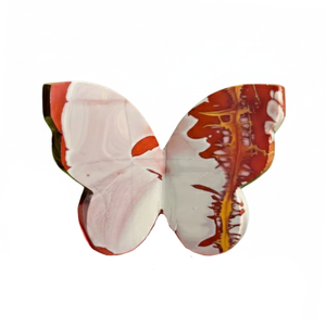 Mariposa voladora de cristal de alta calidad, jaspe mookaite con alas de piedra curativa, mariposa tallada en 3D y decoración para el hogar, mayorista - Product Image 1