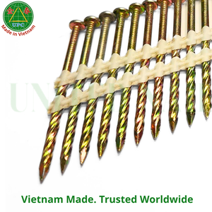 Clavos de plástico de 2-3/8 pulgadas con vástago de tornillo para clavadora neumática de fábrica vietnamita |   Clavos en tiras de plástico - Product Image 4
