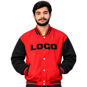 Veste de baseball varsity avec logo personnalisé et patchs sur mesure, coupe ample, patchs de graduation pour les détaillants américains - Product Image 1