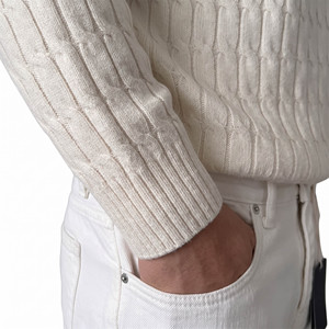 High Quality <b>Long</b> Sleeve Half Zipper Stand Collar Sweater Solid Color Casual <b>Men's</b> Sweater Winter Wear - Product Image 6