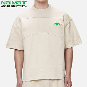 Camiseta Oversize de Algodón 100% Transpirable de Alto Gramaje para Hombre, Estilo Urbano con Hombro Caído, Manga Corta, Lisa y Personalizable - Product Image 5