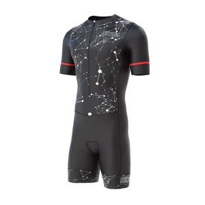Combinaison de triathlon pour homme, une pièce, respirante, séchage rapide, fermeture éclair sur la poitrine, manches courtes, personnalisable OEM, pour adultes - Product Image 2