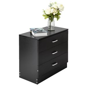 Mesita de Noche Moderna y Sencilla de 3 Cajones, Cómoda de Acero Inoxidable con Detalles en Cuero, Estilo Nórdico, para Apartamento - Product Image 5