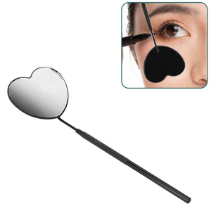 Premium Luxury Personalized Matte Finish Wall Mounted Stainless Steel Eyelash Mirror Ergonomic Textured Grip for Professional - Product Image 4