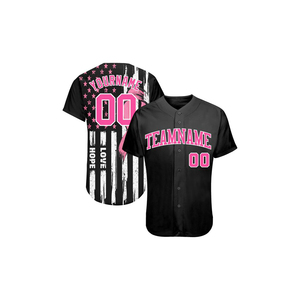 Logotipo personalizado de secado rápido con cuello en V béisbol y softbol Jersey sublimación camisa en blanco de talla grande ropa deportiva uniforme transpirable - Product Image 6