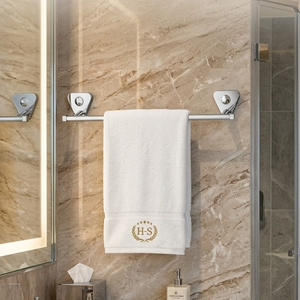 Premium Stainless Steel Bathroom Towel <b>Rod</b> | Wall Mounted Chrome Finish Bath Towel Bar Heavy Duty Single Rail Hanger for Home - Product Image 2